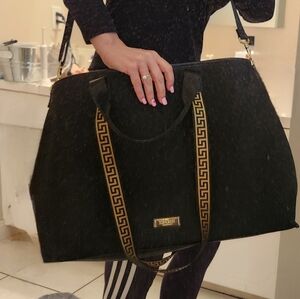 Versace Black Brand New Tote Large